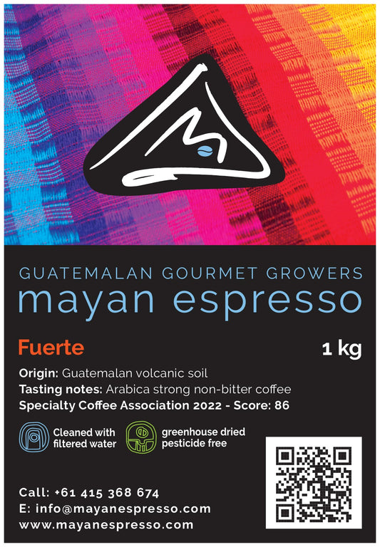 Fuerte, Arabica Strong, low acidity coffee