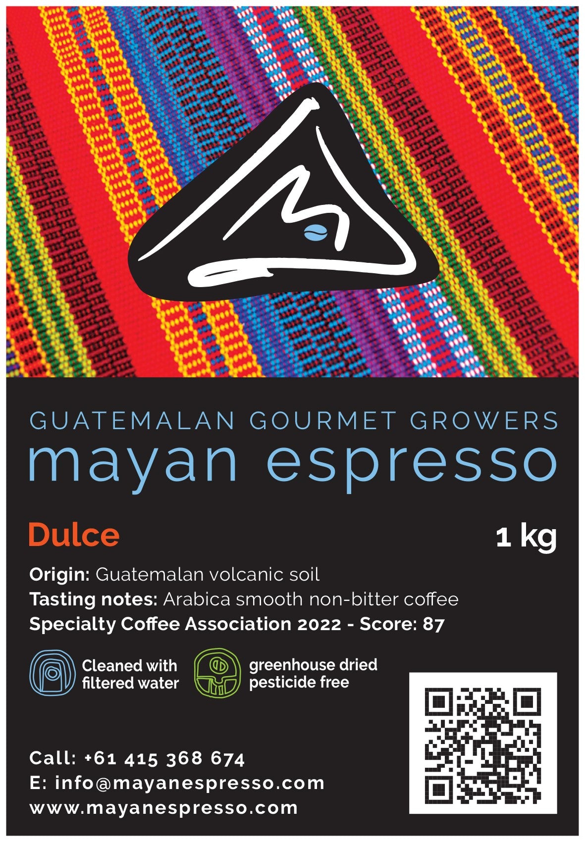 Dulce, Mayan Espresso Sweet Coffee